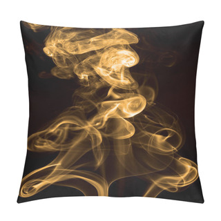 Personality  A Tinted Smoke Wriggling Clubs Patterns Against Black Back Drop Pillow Covers