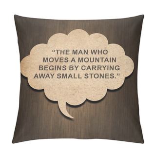 Personality  Speech Bubble Paper Pillow Covers