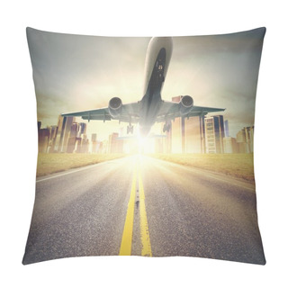 Personality  Airplane Takes Off Pillow Covers