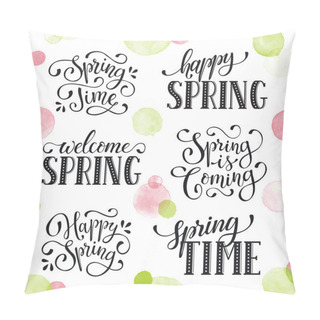 Personality  Spring Time Wording Pillow Covers