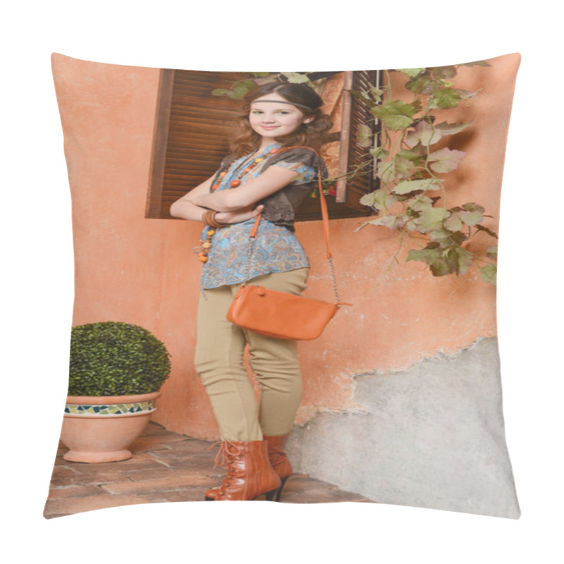 Personality  Young Girl Near The Window Pillow Covers