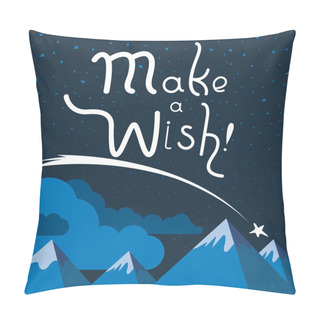 Personality  Cute And Lovely Inspirational Poster With Falling Star Pillow Covers