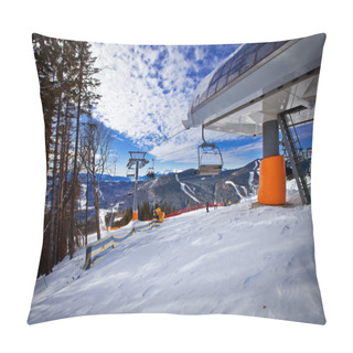 Personality  Ski Track Of Bukovel Resort, Carpathian Mountains, Ukraine Pillow Covers