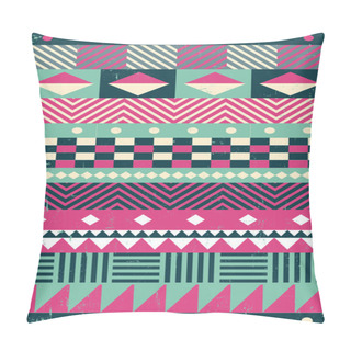 Personality  Tribal Ethnic Textile Decorative Aged Distressed Ornamental Stri Pillow Covers