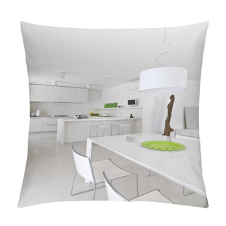Personality  Interior View O F Total  White Modern Kitchen Pillow Covers