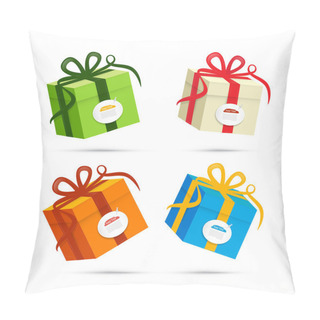 Personality  Vector Present Box, Gift Box Set Pillow Covers