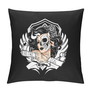 Personality  Day Of Dead, Retro Style Pillow Covers