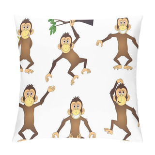 Personality  Funny Chimpanze Pillow Covers