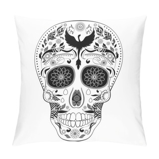 Personality  Dia De Muertos Tattoo Skull Day Of The Dead Full Pillow Covers