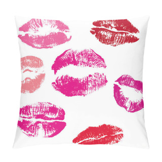 Personality  Collection Of Lips Kiss Print Pillow Covers