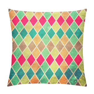 Personality  Geometric Pattern With Colorful Rombs Pillow Covers