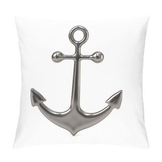 Personality  Silver Anchor Icon Pillow Covers