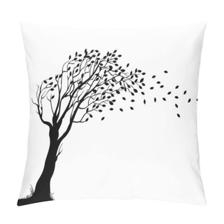 Personality  Autumn Tree Silhouette Pillow Covers