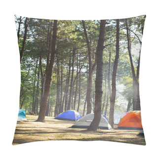 Personality  Camping Tents By The River Pillow Covers