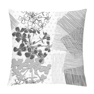 Personality  Seamless Flowers Pattern Pillow Covers