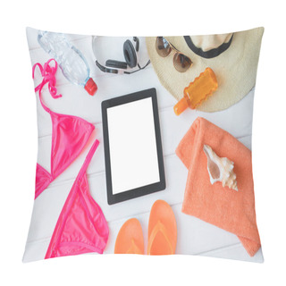 Personality  Tablet And Sunbathing Kit Pillow Covers