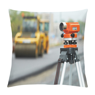 Personality  Survey Equipment At Asphalting Works Pillow Covers
