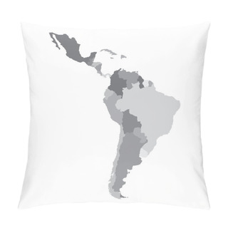 Personality  Latin America Map Pillow Covers