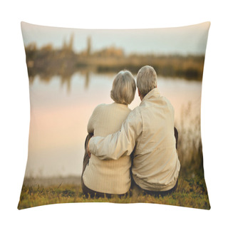 Personality  Elderly Couple In Nature Pillow Covers
