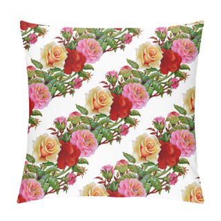 Personality  Roses Floral Pattern Pillow Covers