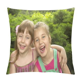 Personality  Two Little Girls Pillow Covers