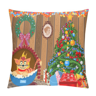 Personality  Decorated Christmas Room Pillow Covers