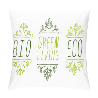 Personality  Eco Product Labels.  Pillow Covers