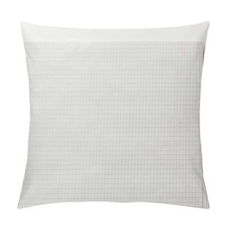 Personality  Top View Of Blank Squared Page On White Background Pillow Covers