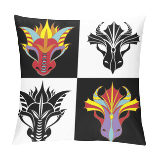 Personality  Dragon Mask Set Pillow Covers