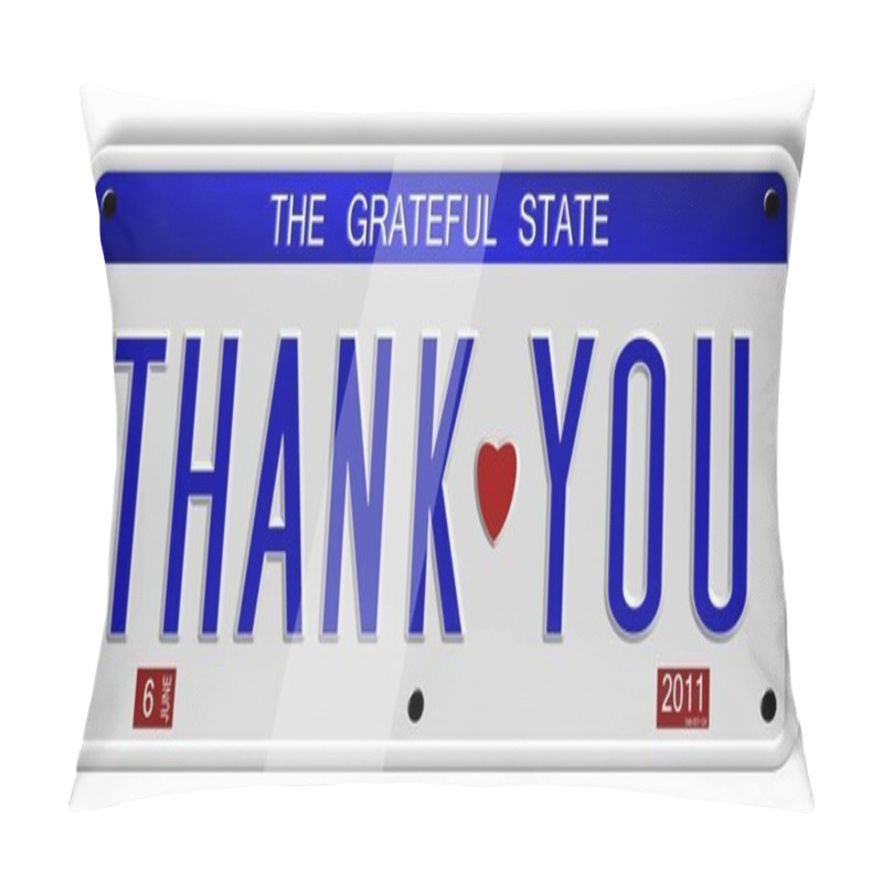Personality  Thank You Number Plates Pillow Covers