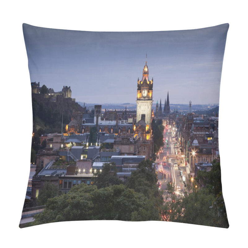 Personality  Evening Cityscape Of Edinburgh, Scotland, UK Pillow Covers