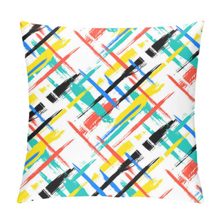 Personality  Pattern With Stripes And Crosses Pillow Covers
