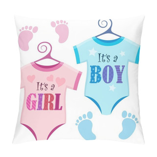 Personality  Is It A Girl Or Boy Theme 8 Pillow Covers