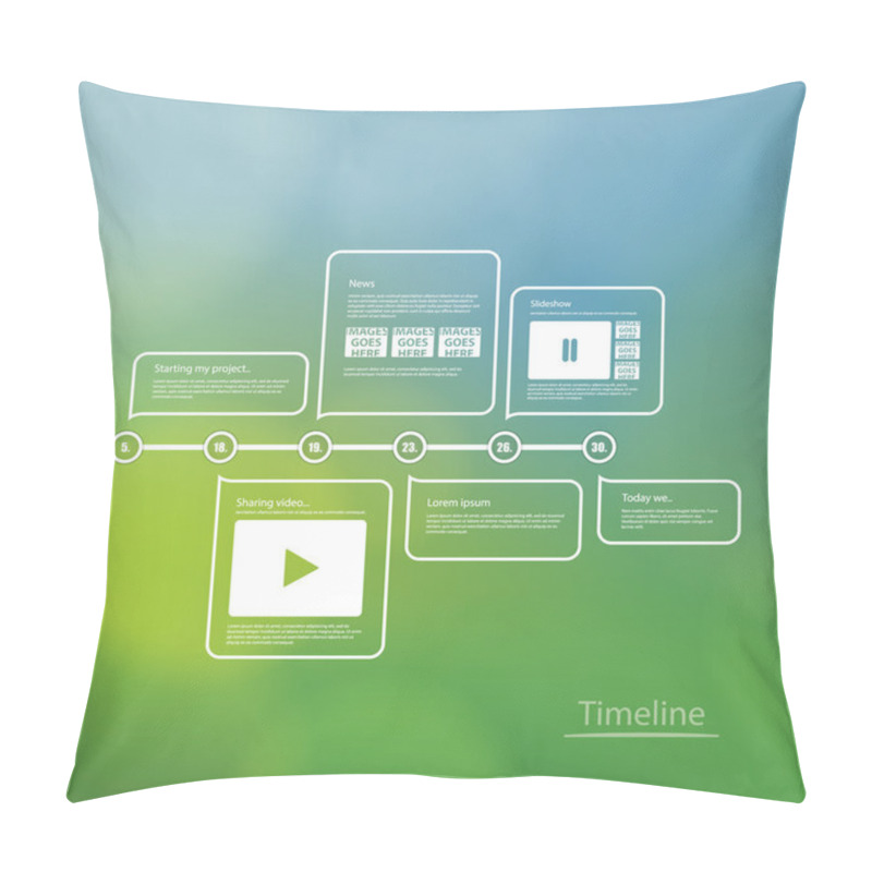 Personality  Stylized vector waves. Colorfully iconographic motive with space pillow covers