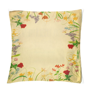 Personality  Vintage Style Floral Background Design Pillow Covers