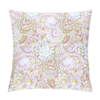 Personality  Fashion Luxury Seamless Backdrop With Ethnic Ornament Of India Pillow Covers