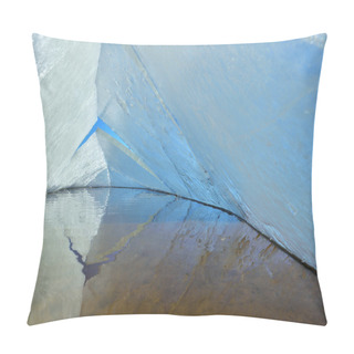 Personality  The Abstract Background Of Ice Structure. Pillow Covers