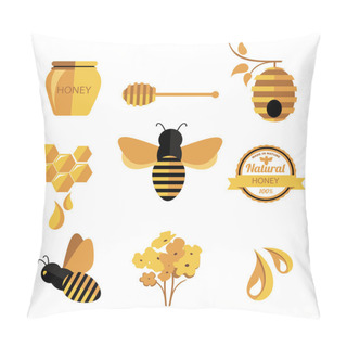 Personality  Set Honey Badges And Labels Pillow Covers
