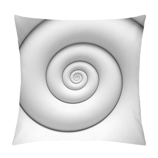 Personality  Fibonacci Spiral White Abstract Background Pillow Covers