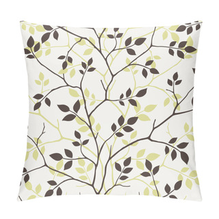 Personality  Wallpaper With Leaves Pillow Covers