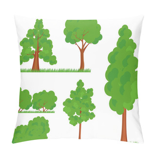 Personality  Bush Trees Grass Pillow Covers