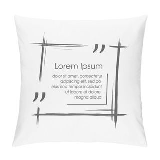 Personality  Citation Text Box. Frame For Decoration Quote And Other Information. Quote Blank Template. Quote Bubble. Empty Template. Business Card Template, Paper Sheet, Information, Text Print Design Quote Form. Pillow Covers