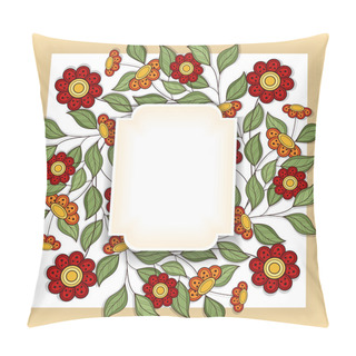 Personality  Colored Floral Background Pillow Covers