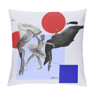 Personality  Modern Design. Contemporary Art. Creative Conceptual And Colorful Collage. Surrealism. Pillow Covers