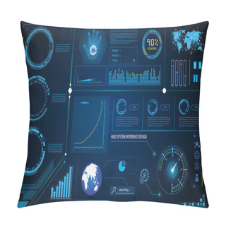 Personality  Hud Interface Intelligence Technology System Pillow Covers