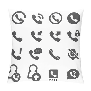 Personality  Phone And Call Icon Pillow Covers
