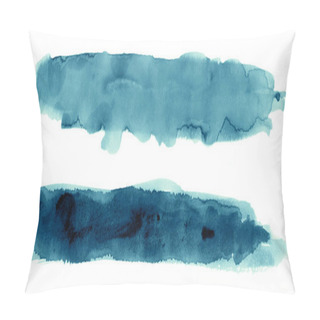 Personality  Hand Drawn Watercolor High Definition Texture Isolated On White Canvas Pillow Covers