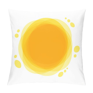Personality  Bright Summer Sun Is At Its Zenith. Sun Rays Icon Yellow. Funny Vector Doodle Suns. Pillow Covers