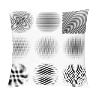 Personality  Radial Patterns Pillow Covers
