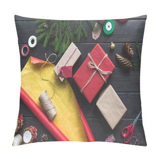 Personality  Composition Of Christmas Gifts Pillow Covers